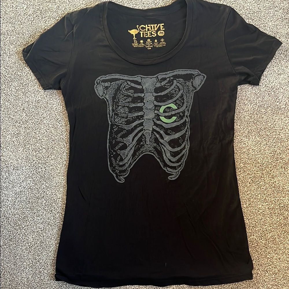 Women’s Chive Tees Black Zombie T-Shirt